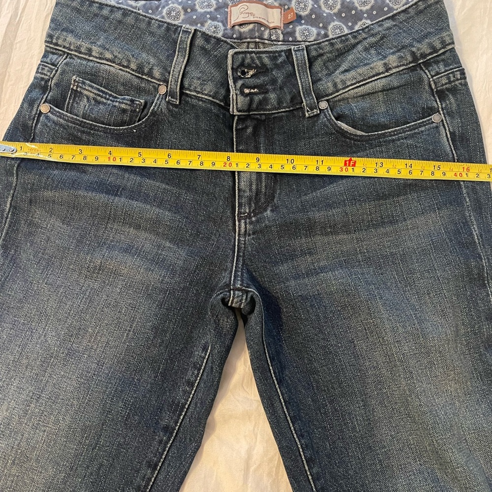 PAIGE Low Rise Flare Denim Jeans 27